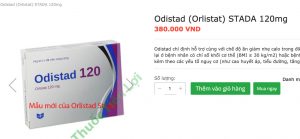 Thuốc giảm cân Orlistat Stada 120mg giá bao nhiêu, Thuốc giảm cân Orlistat Stada có tốt không